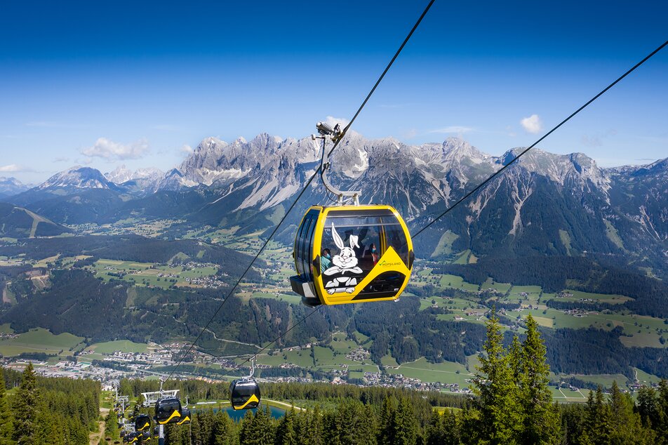 Bergbahn ins Schladminger Hopsiland | © Josh Absenger
