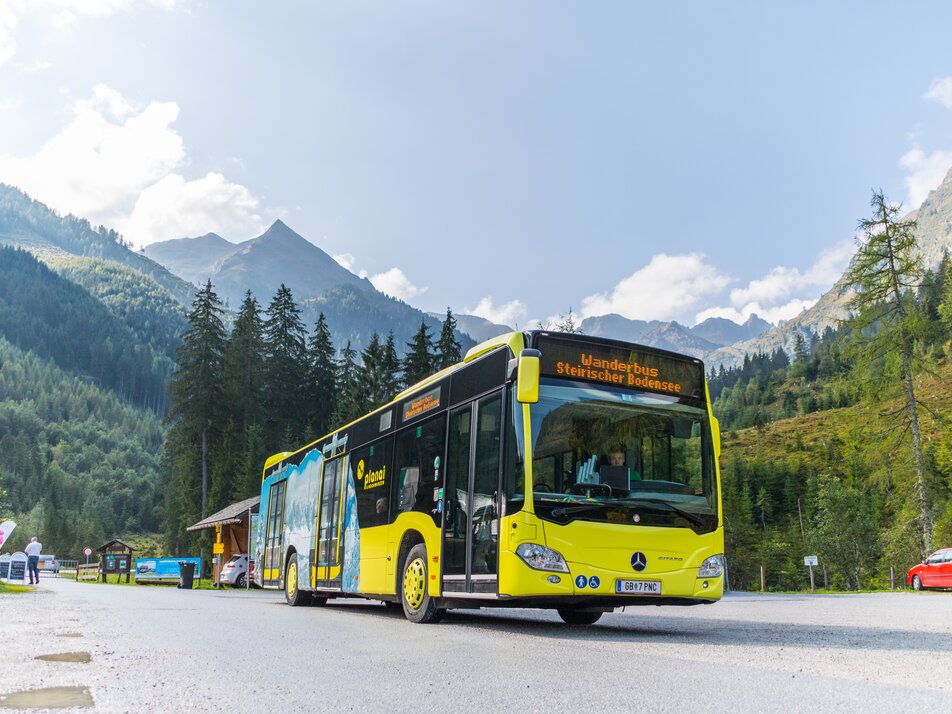 Der Planai-Wanderbus zum Bodensee | © Planai/Klünsner