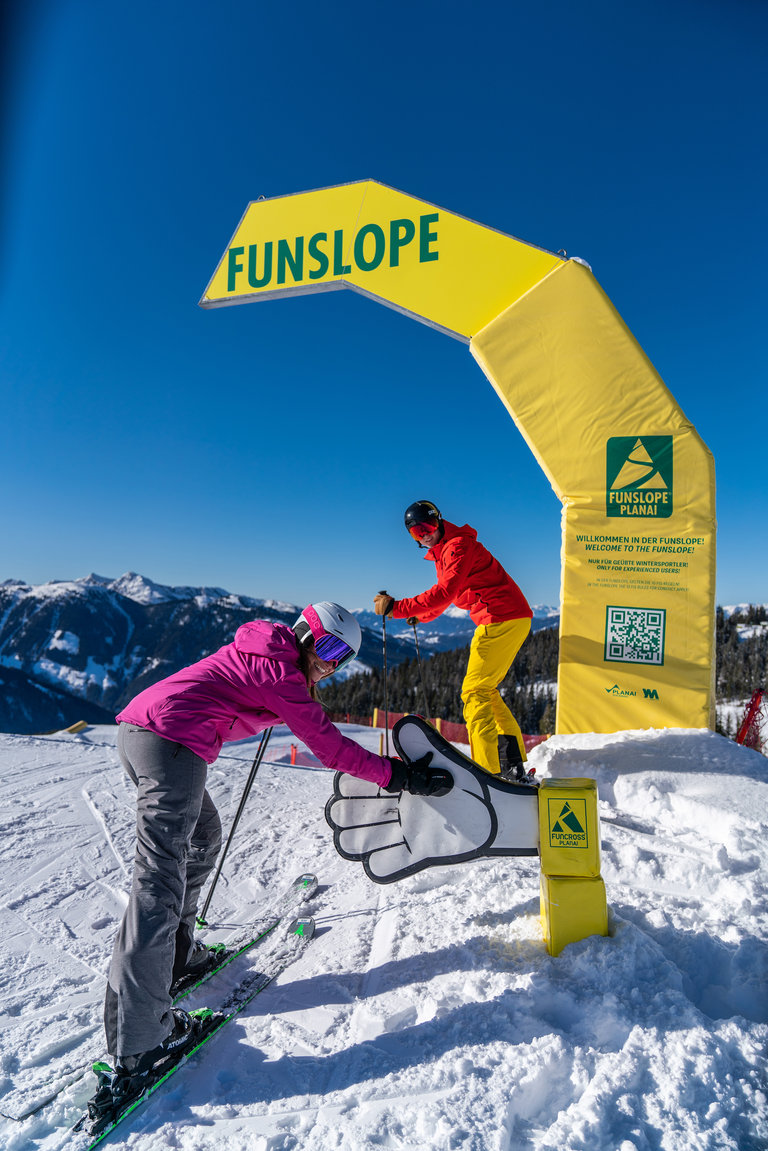 Die Funslope ist ein wenig gemütlicher als das Funcross und bietet Spaß für Groß und Klein | © Christine Höflehner