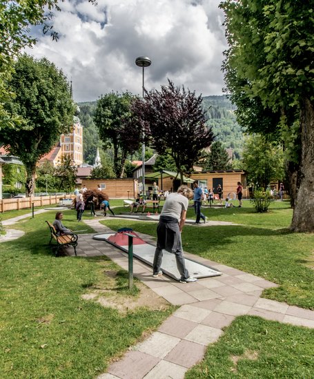 Miniature golf in Schladming | © Gerhard Pilz